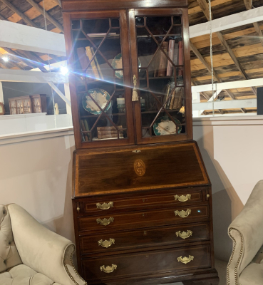 tall secretary desk antique